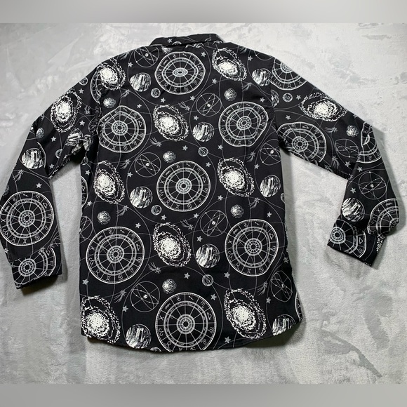 Black and White Celestial Patterned Fabric - Picture 11 of 15